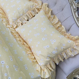 çift kişilik 160x200 cm yatak için fırfırlı etekli lastikli çarşaf, nevresim takımı