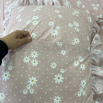 çift kişilik 160x200 cm yatak için fırfırlı etekli lastikli çarşaf, nevresim takımı