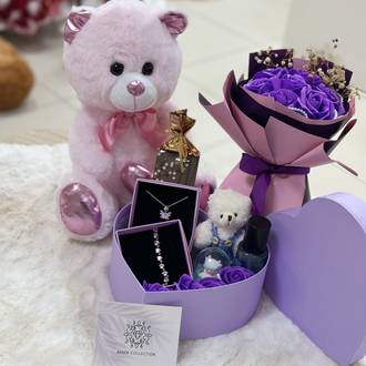 Mini love mor özel set