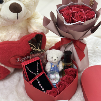 Mini love kırmızı özel set