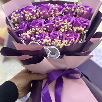 Luxury mor 925 ayar gümüş takılı set 