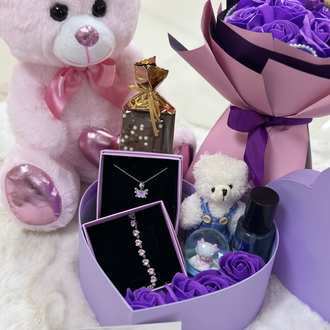 Mini love mor özel set