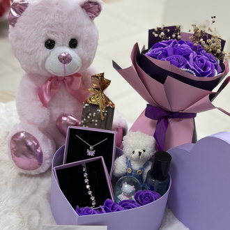 Mini love mor özel set