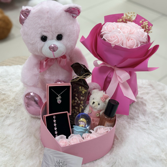 Mini love pembe özel set