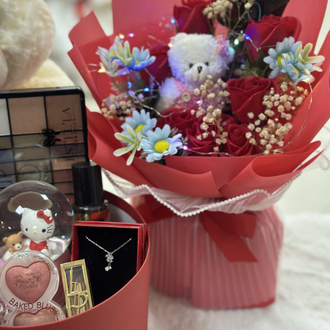 Princess love kırmızı 925 ayar gümüş takılı