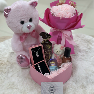 Mini love pembe özel set