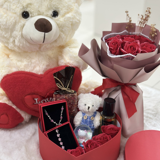 Mini love kırmızı özel set