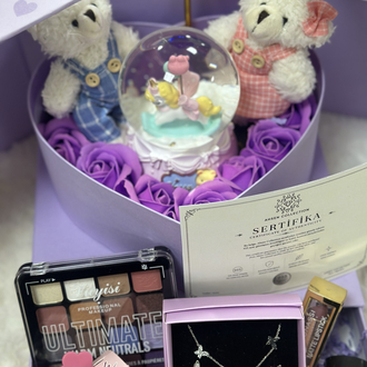 Luxury mor 925 ayar gümüş takılı set 
