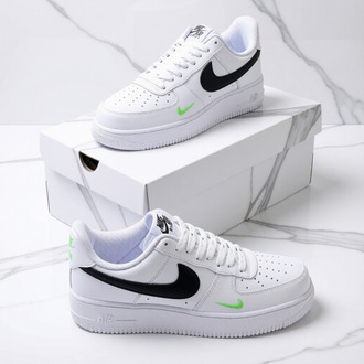 Nike Air Force 1 White Black Volt
