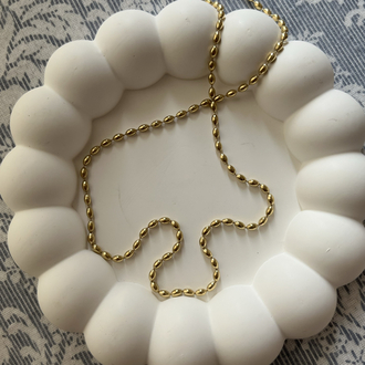Çelik Arpa Zincir Kolye 60 cm