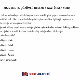 2026 MBSTS ÇÖZÜMLÜ ONLİNE DENEME SINAVI 