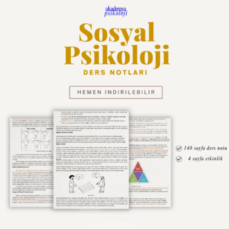 Sosyal Psikoloji - Kapsamlı Öğrenci Notları (PDF)