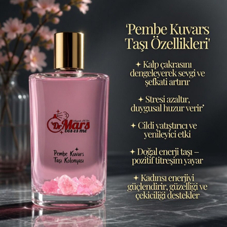 Pembe Kuvars Taşı Parçacıklı Kolonya