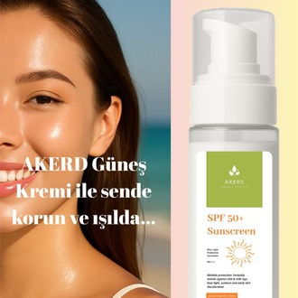 AKERD COSMETİCS Güneş Kremi Günlük koruma Lekeye karşı koruma