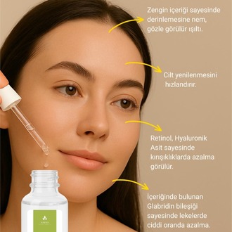 AKERD COSMETİCS Serum Aydınlatıcı Gözenek Sıklaştırıcı Aydınlatıcı