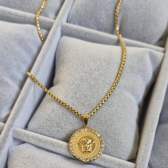 Çelik Kolye (Gold Renk)
