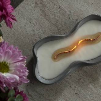Selenite Ateş Çukuru Mum