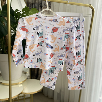 Erkek Çocuk Uzay Pijama Takımı
