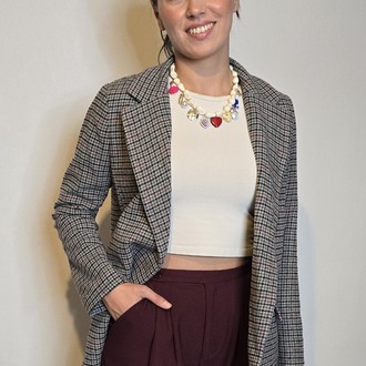 Süet Detaylı Blazer