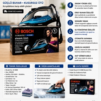 Bosch SI-3088 Buharlı Ütü 2800W