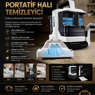 BLUE INTER Portatif Halı ve Koltuk Yıkama Makinesi