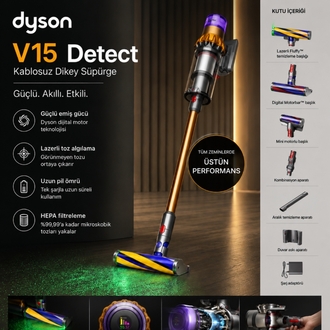 Dyson V15 Detect Kablosuz Dikey Süpürge