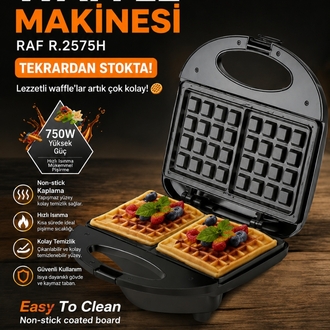 RAF Waffle Makinesi R.2575H 750W