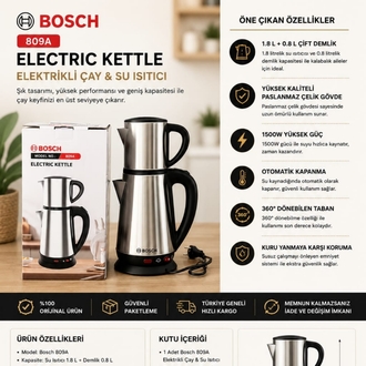 Bosch Çelik Çay Makinesi 2.0 L