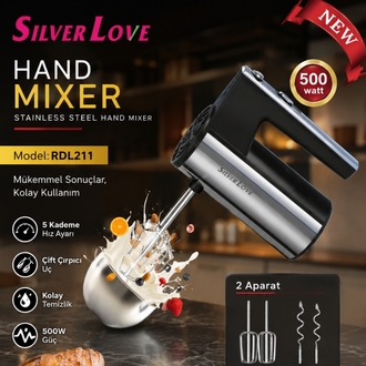 Silver Love RDL211 500W El Mikseri