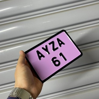 PREMİUM PEMBE MİNİ DEKOR PLAKA