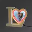 Fotoğraflı Sihirli Ayna Love Tasarımlı Beyaz Renkli