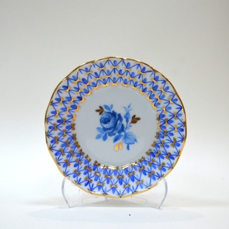 Çiçek Desenli Cobalt Line Dekor Çay Bardağı Altlığı