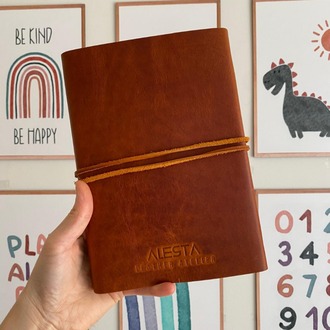 EL DİKİŞİ DERİ CİLTLİ DEFTER