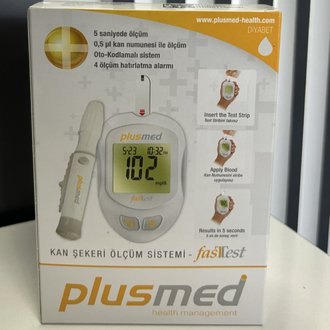 ŞEKER ÖLÇÜM ALETİ VE STRİBİ PLUSMED