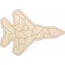 Doğal Ahşap Jet Puzzle