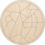 Doğal Ahşap Yuvarlak Puzzle