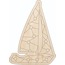 Doğal Ahşap Yelkenli Puzzle