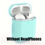Kapak Kılıfı - AirPods Gen 1&2 -Koruyucu, Renkli ve Süslü (Sadece Silikon Kapak) (Nane Yeşili)