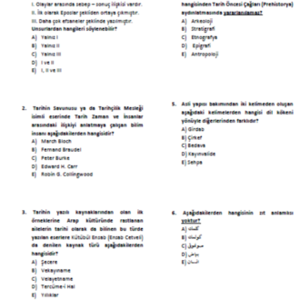 TARİH ÖABT 10'Lİ PDF DENEME