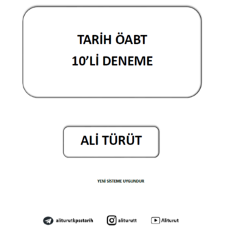 TARİH ÖABT 10'Lİ PDF DENEME