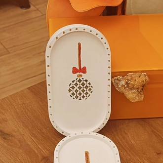 Yeni Yıl Temalı Dekoratif Tabak