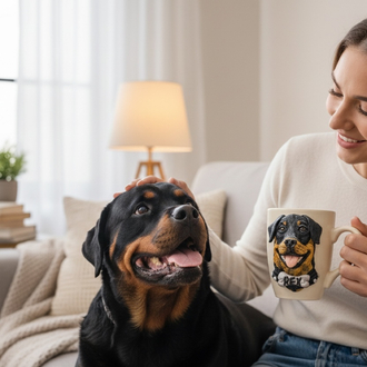 Rottweiler Kupa Bardak