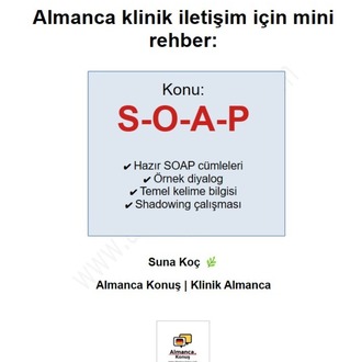 SOAP Mini Rehber | Klinik Almanca Konuşma Kalıpları (PDF)
