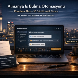 Almanya İş Bulma Otomasyonu – Premium + Göç Rehberi, CV Sistemi