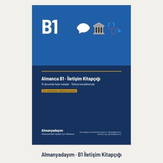 Almanca B1 İletişim Kitapçığı – Hazır Kalıplar (PDF)