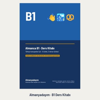 Almanca B1 Ders Kitabı – 325 Sayfa, Türkçe Açıklamalı (PDF)
