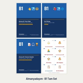 Almanca B1 Tam Set – A2'den Sonra B1'e Eksiksiz Çalışma Seti (PDF + Anki)