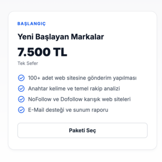 Backlink Servisi