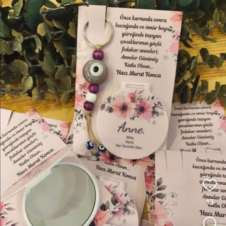anahtarlık ve ayna set