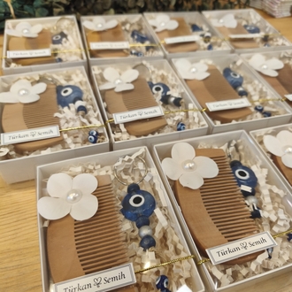 kutu set (tarak +anahtarlık) 20 adet 